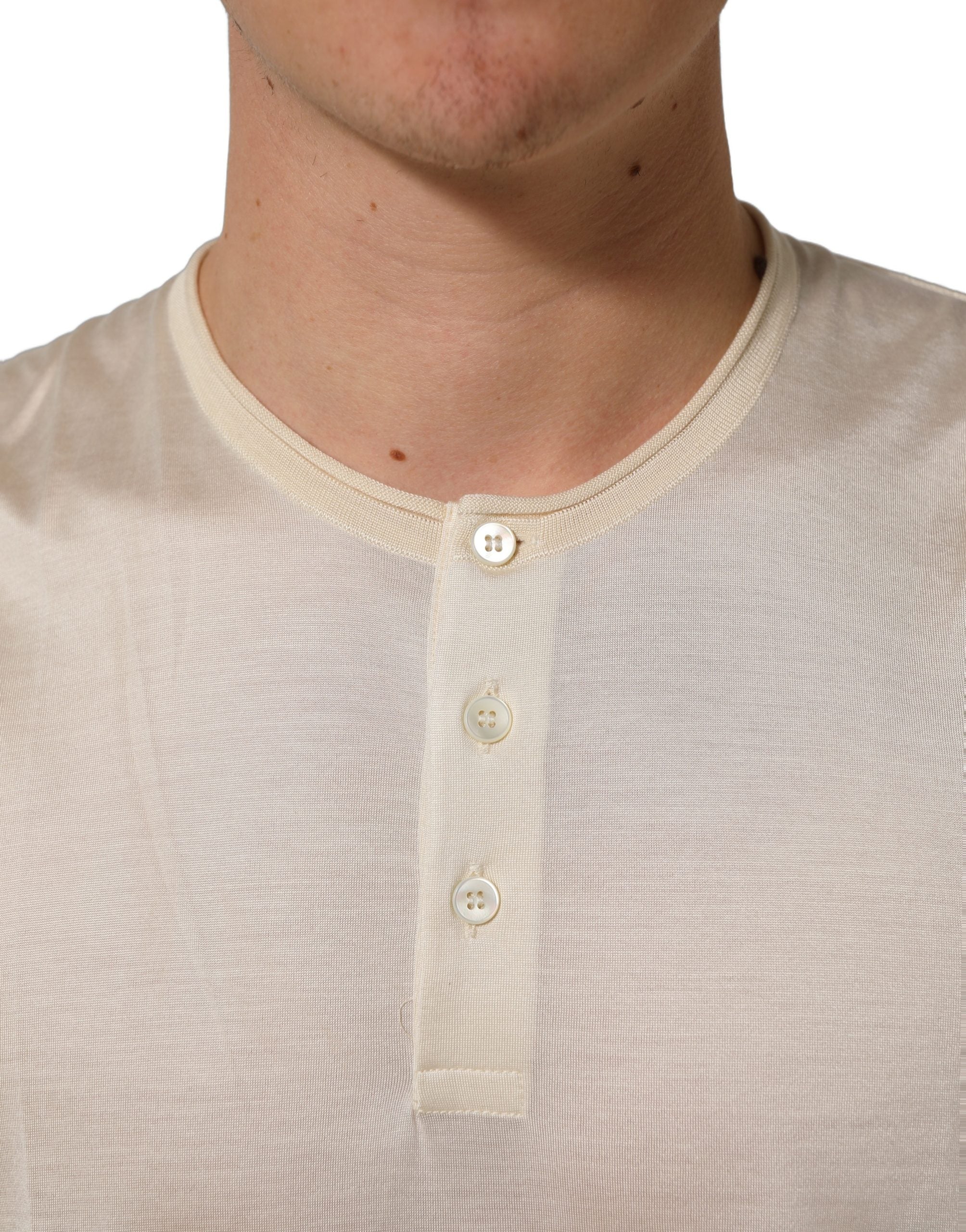 Dolce & Gabbana White Short Sleeve Collared Polo Men's T-shirt (Pre-Owned)