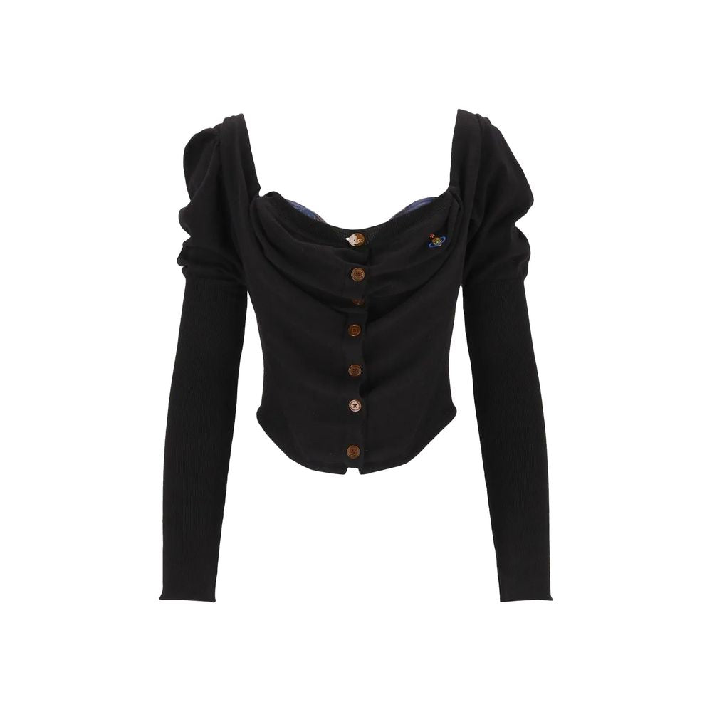 Vivienne Westwood Black Silk Women's Cardigan