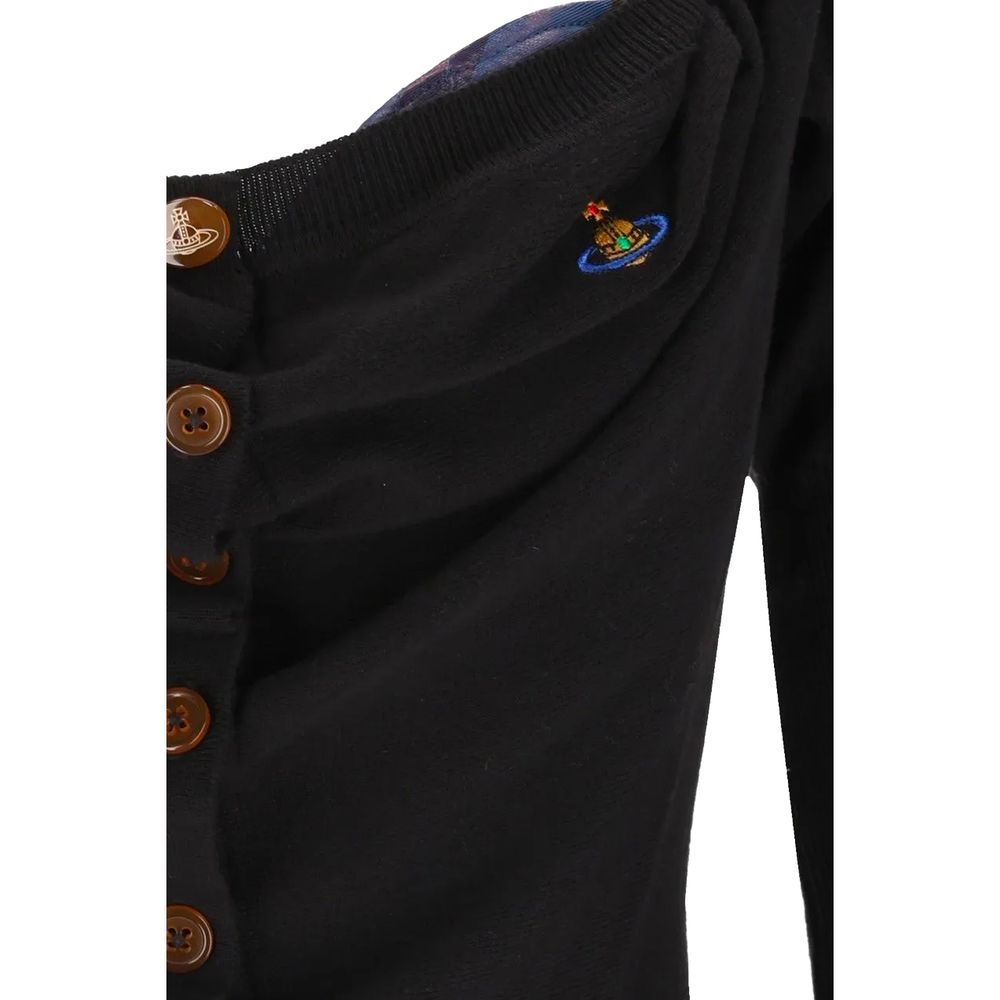 Vivienne Westwood Black Silk Women's Cardigan