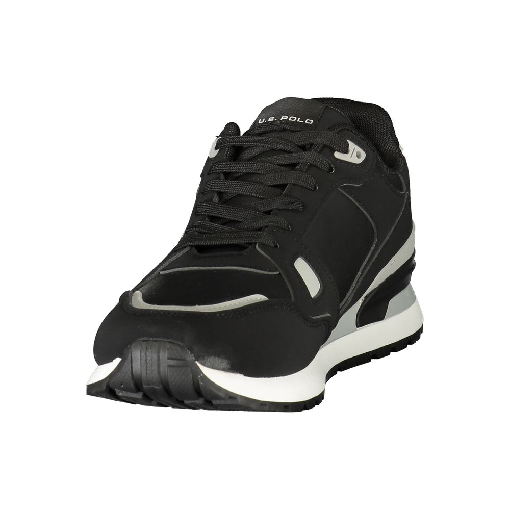 U.S. POLO ASSN. Black Polyurethane Men's Men's Sneaker