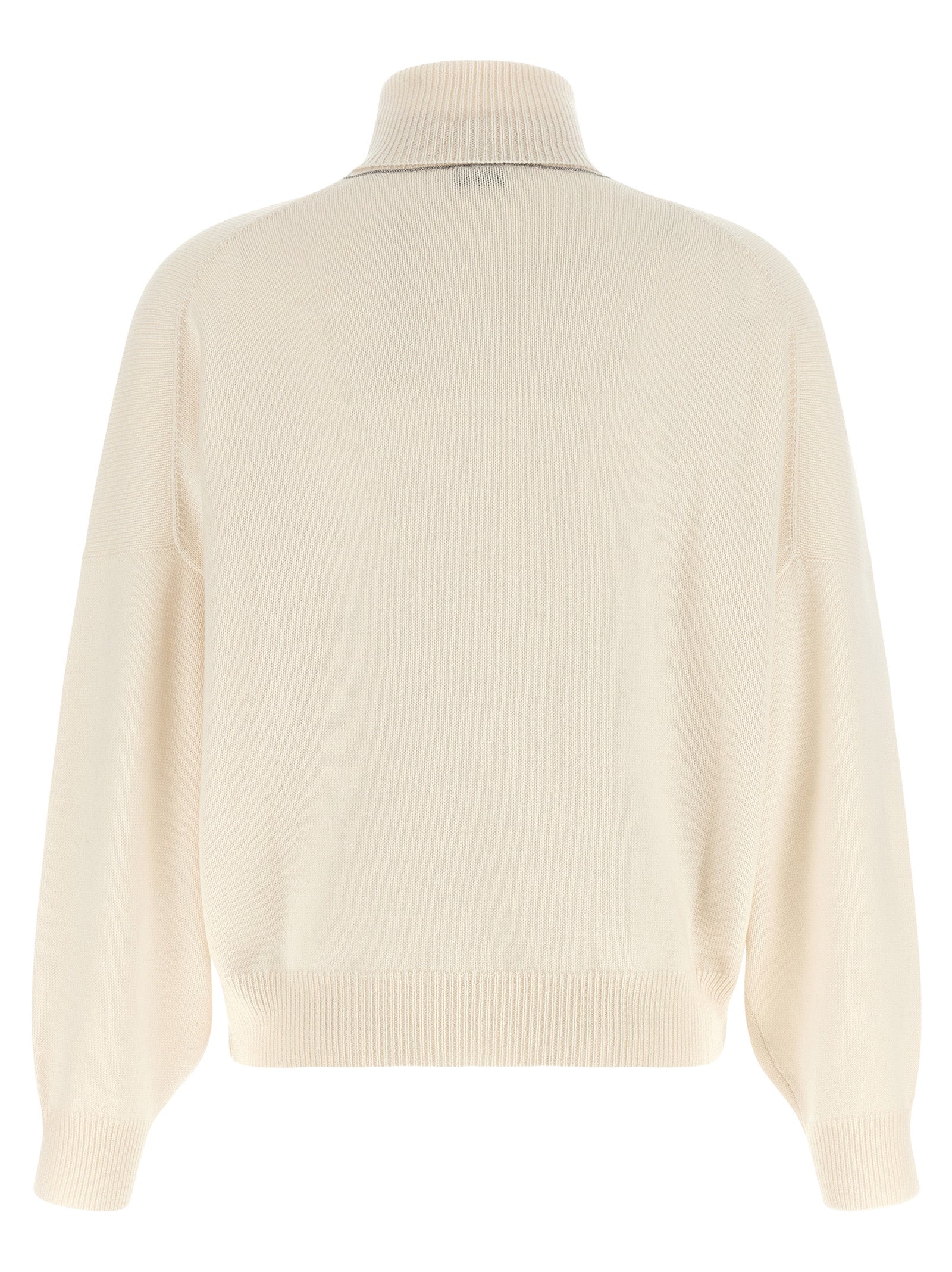 Brunello Cucinelli White Cashmere Women's Cardigan