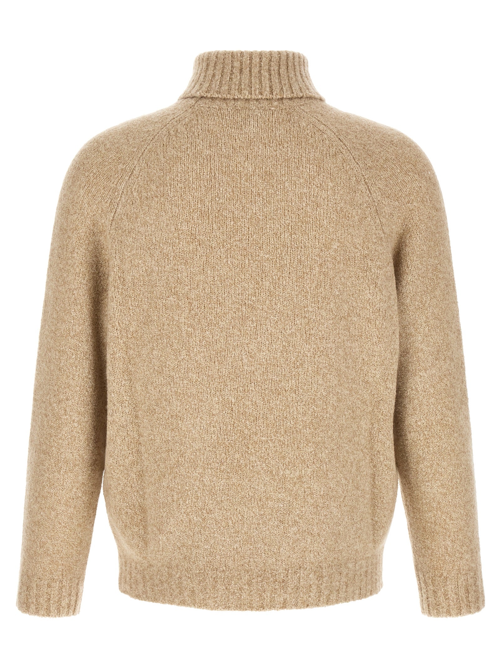 Brunello Cucinelli Beige Virgin Wool Men's Cardigan