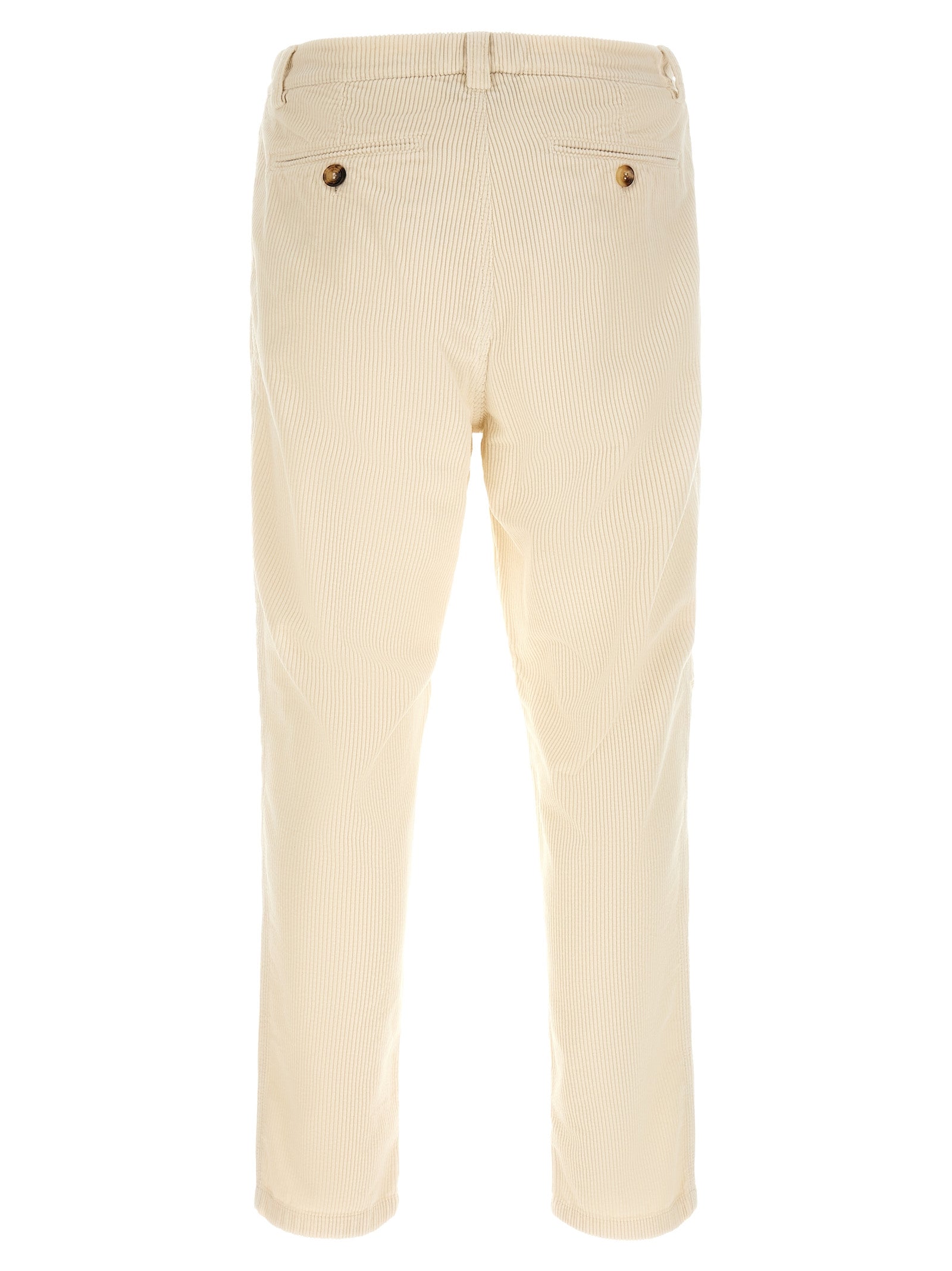 Brunello Cucinelli Beige Cotton Casual Men's Pants