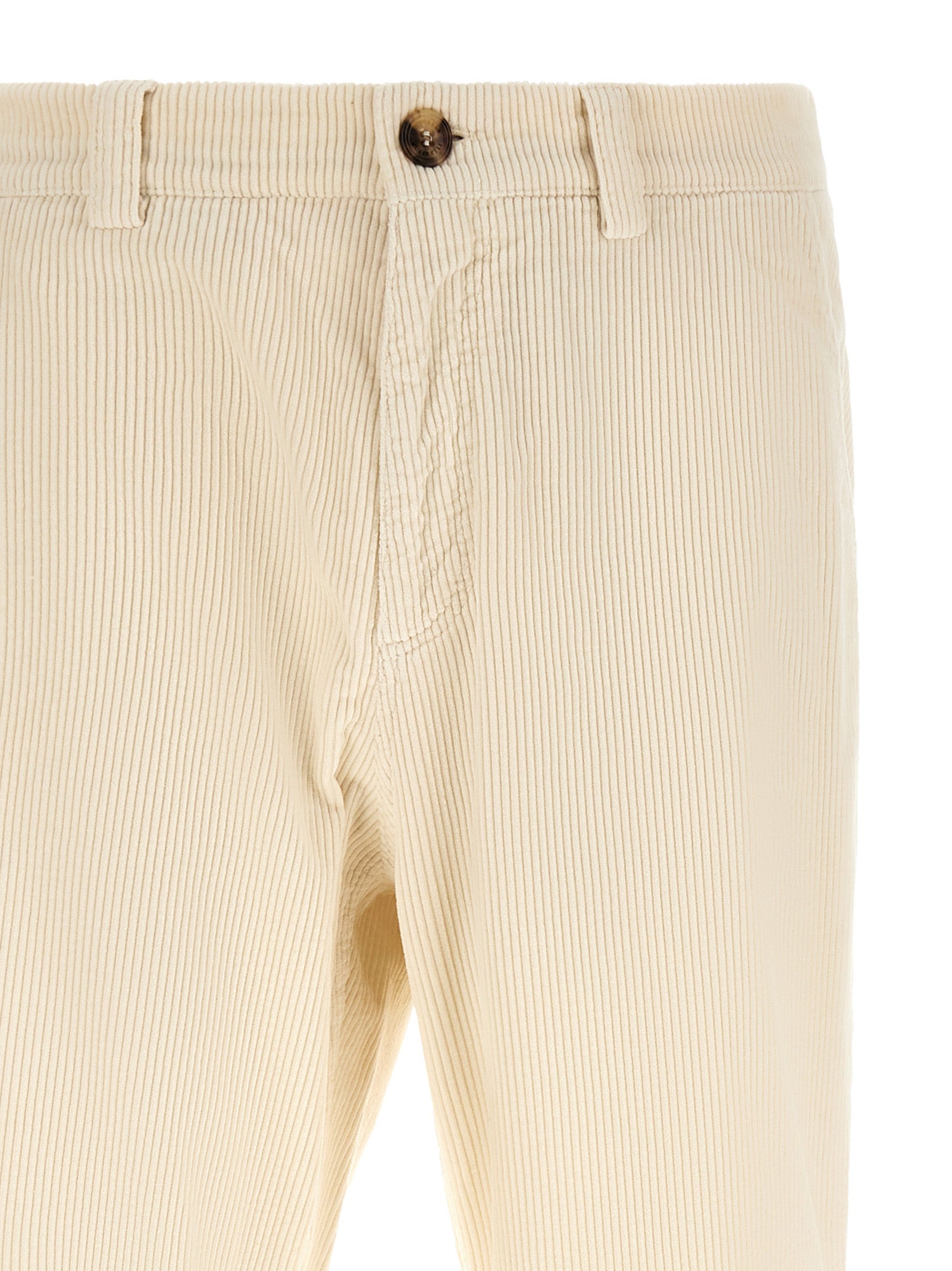 Brunello Cucinelli Beige Cotton Casual Men's Pants