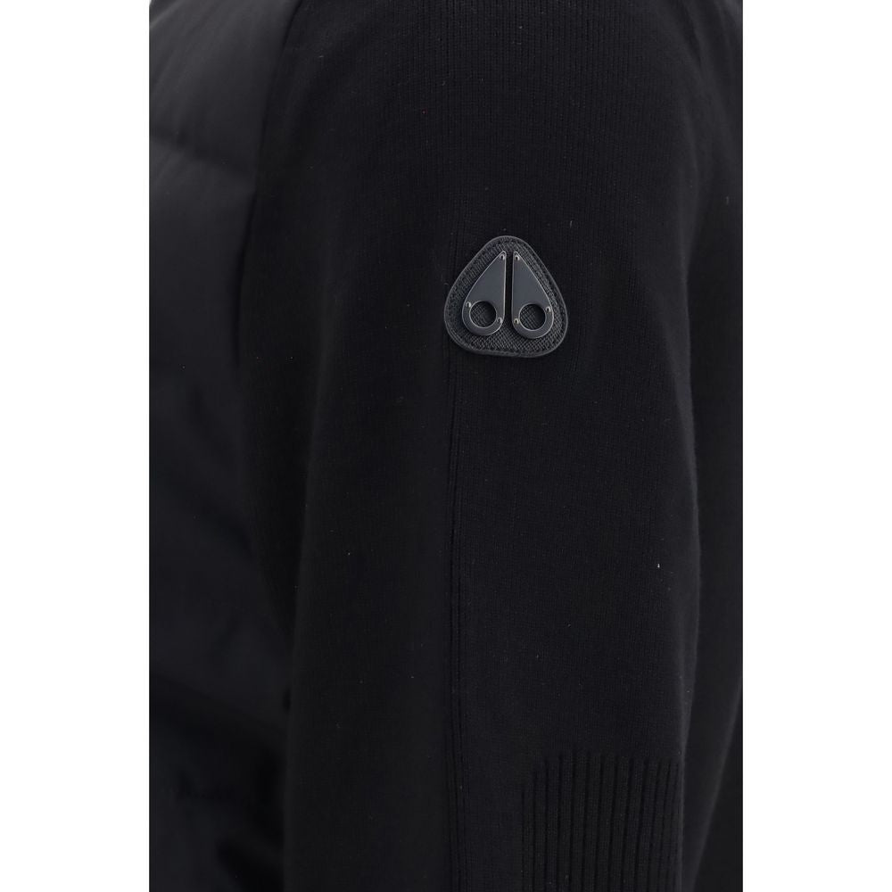 Moose Knuckles Black Viscose Full-Length Men's Jacket