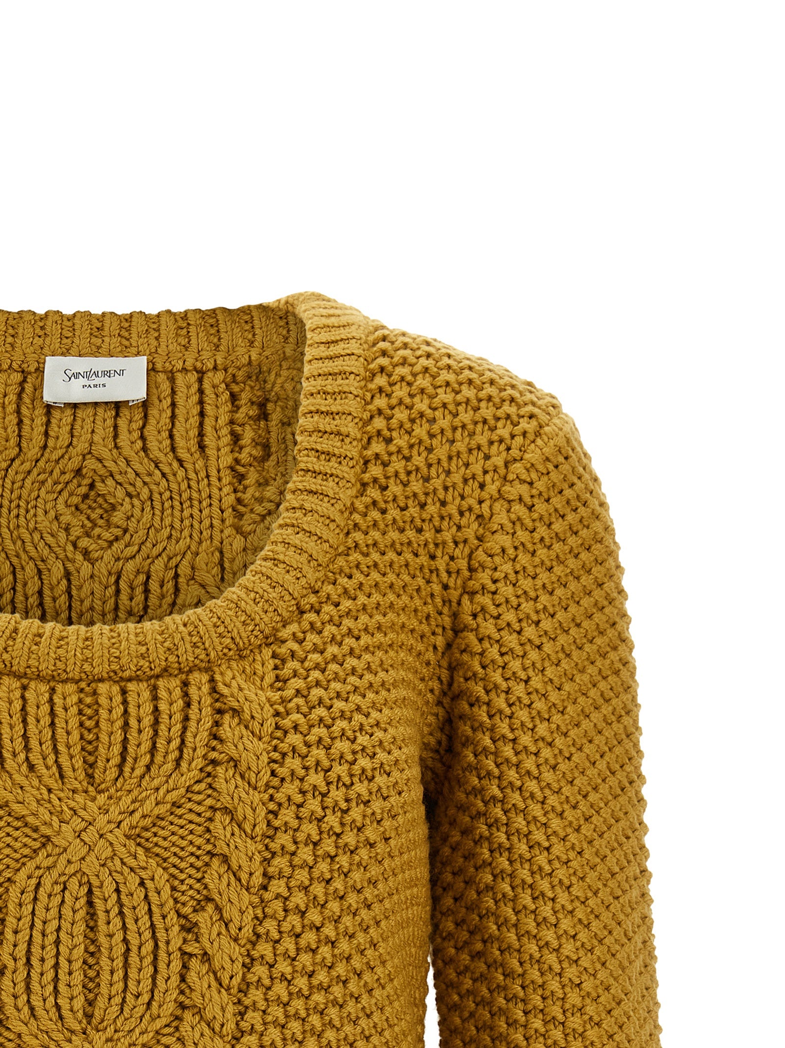 Saint Laurent Bicolor Wool Men's Cardigan