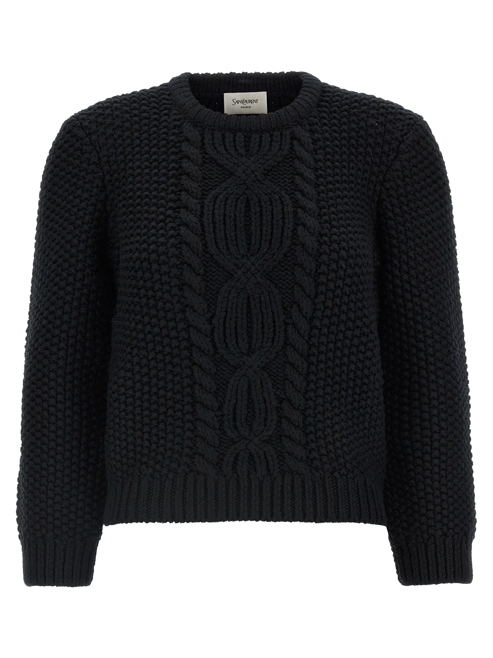 Saint Laurent Black Wool Men's Cardigan