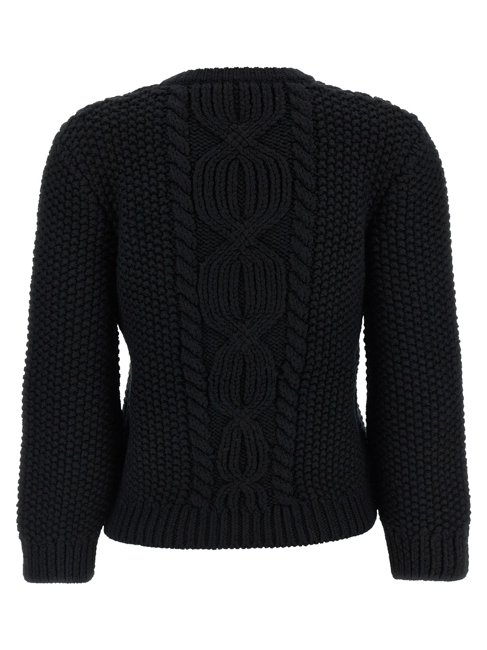 Saint Laurent Black Wool Men's Cardigan