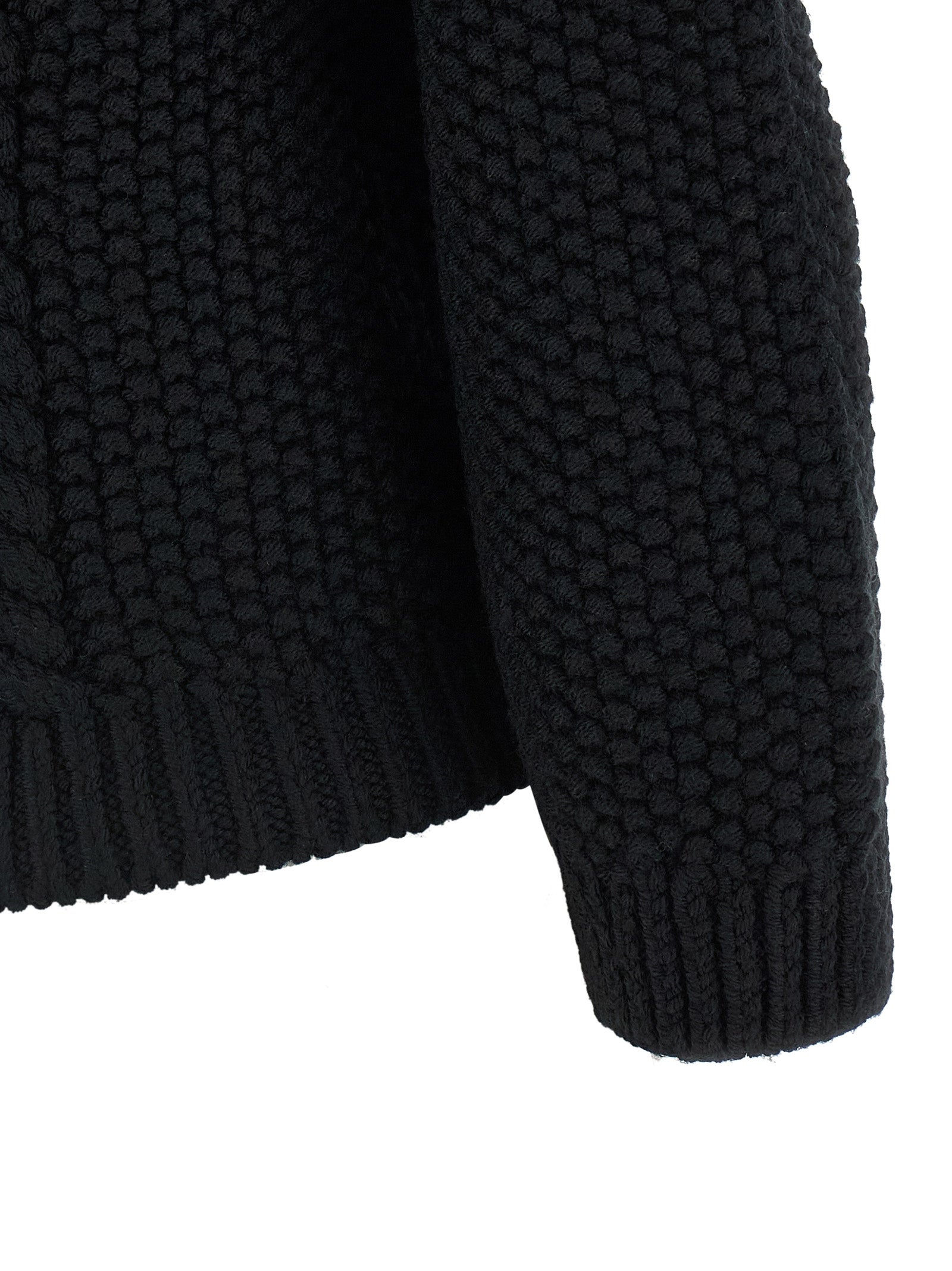 Saint Laurent Black Wool Men's Cardigan