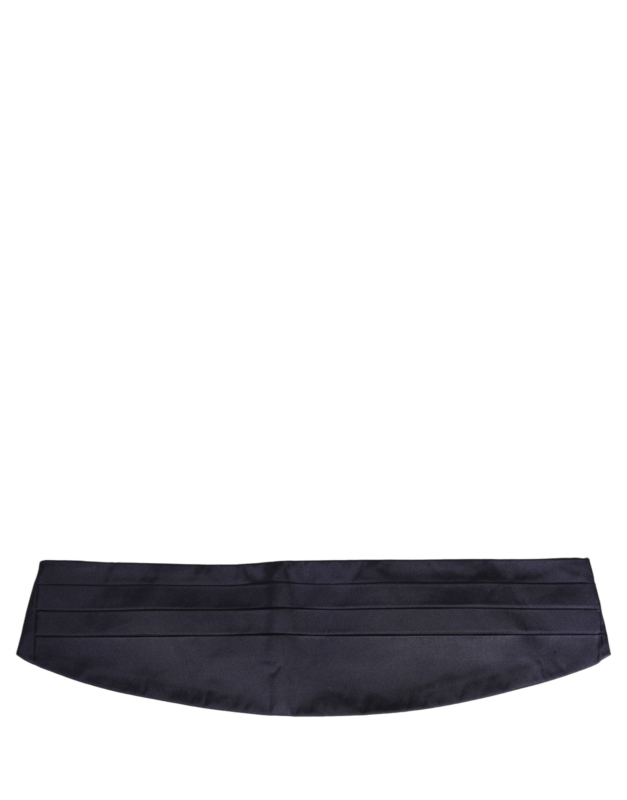 Dolce & Gabbana Dark Blue 100% Silk Belt Waist Men's Cummerbund