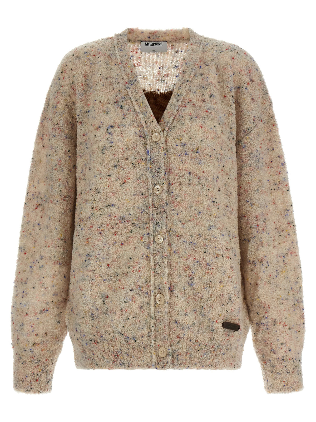 Moschino Beige Virgin Wool Women's Cardigan
