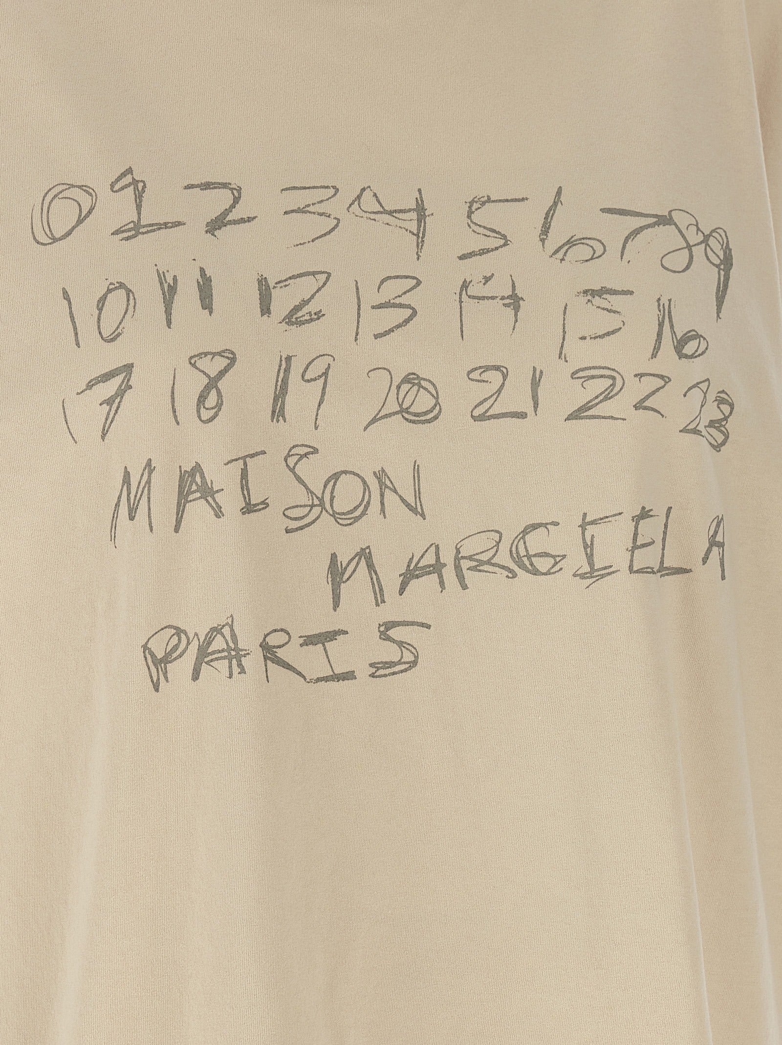 Maison Margiela Beige Cotton Women's T-Shirt