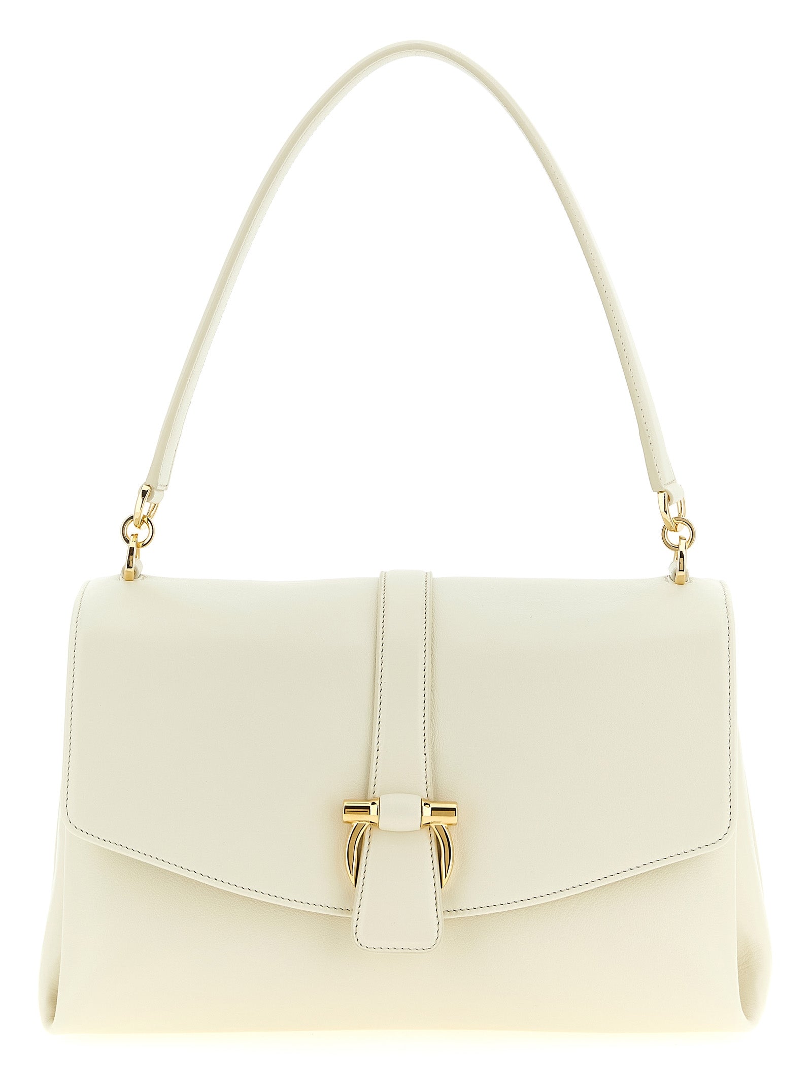 Ferragamo White Calfskin Shoulder Women's Bag