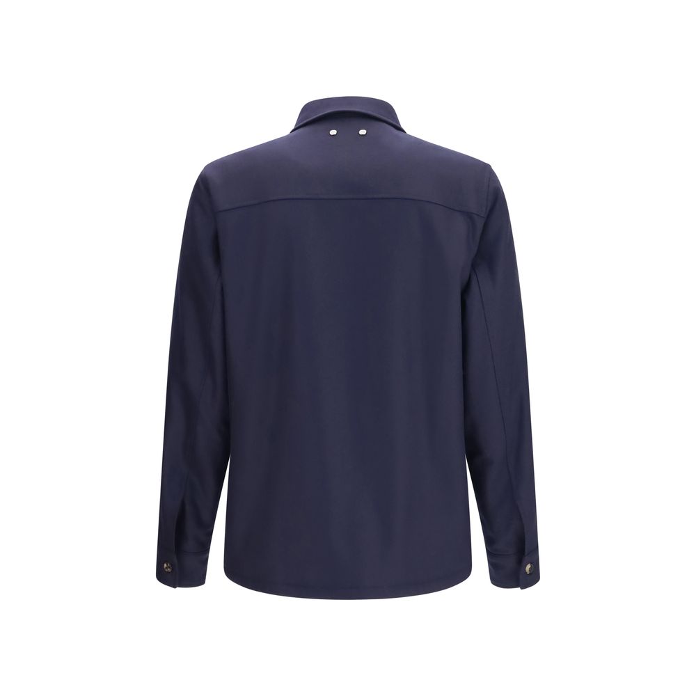 Jacob Cohen Blue Wool Oves Aries Full-Length Men's Jacket