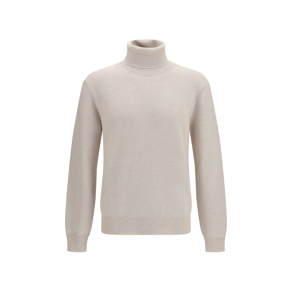 Brioni Beige Cashmere Men's Turtleneck