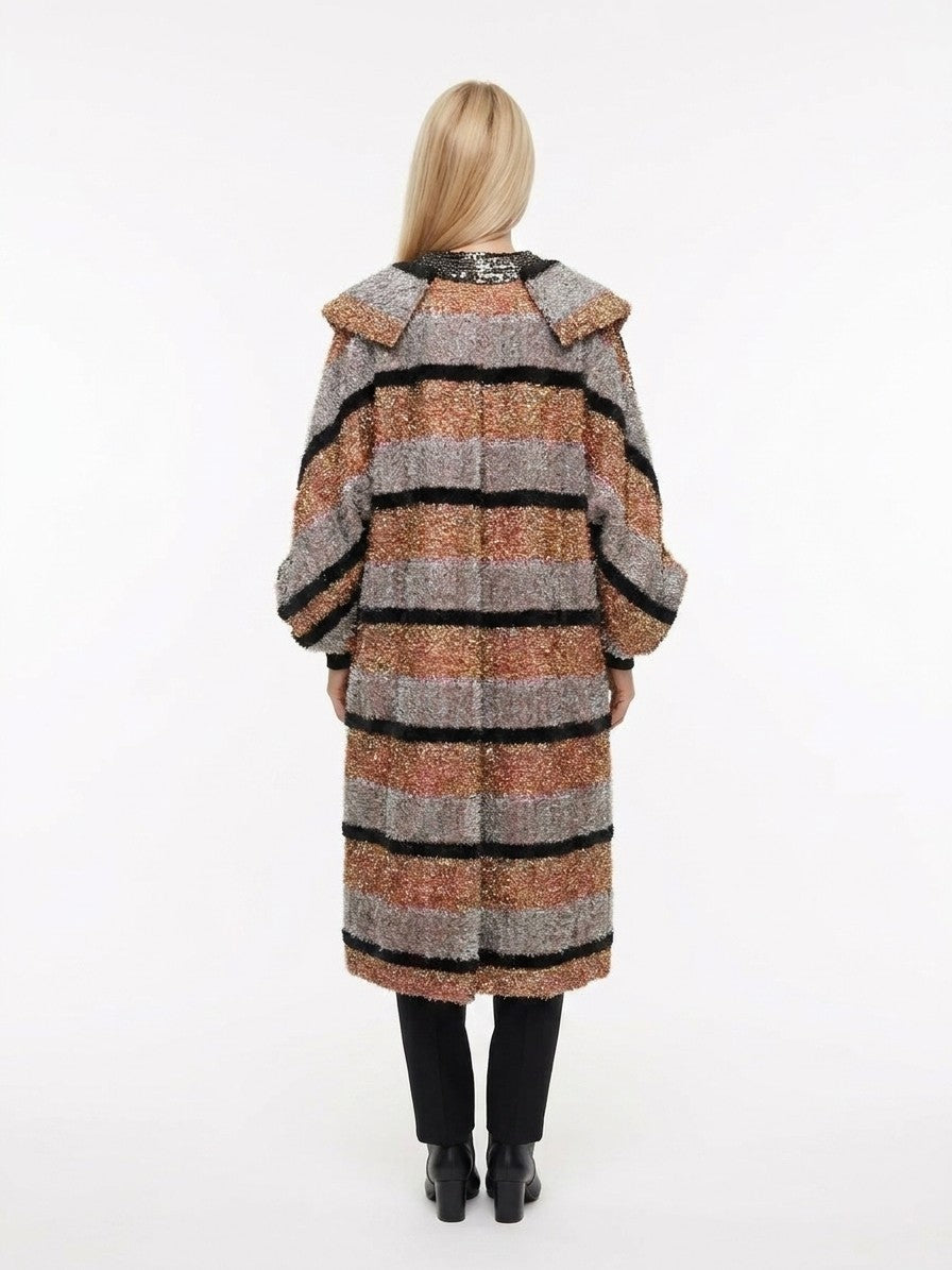 Dolce & Gabbana Multicolor Leather Women's Coat