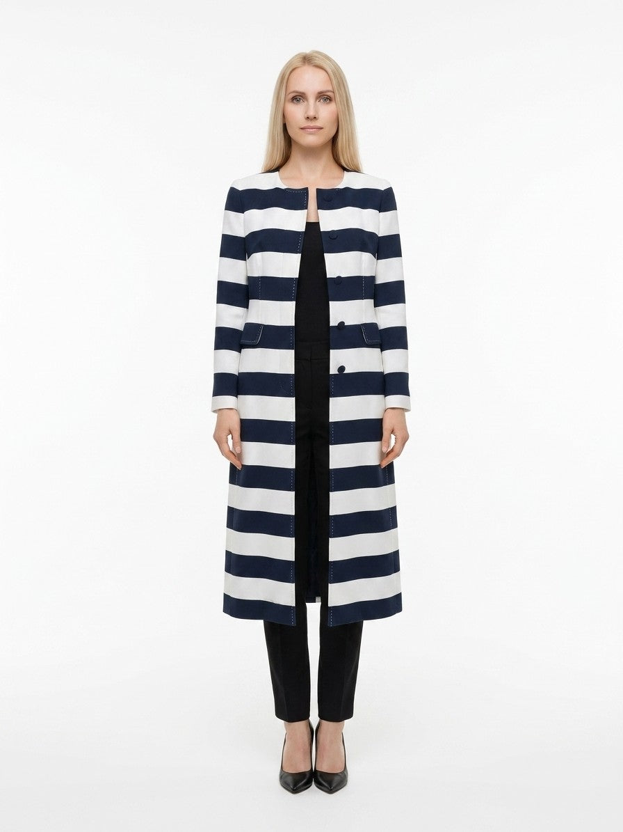 Dolce & Gabbana Bicolor Viscose Women's Coat