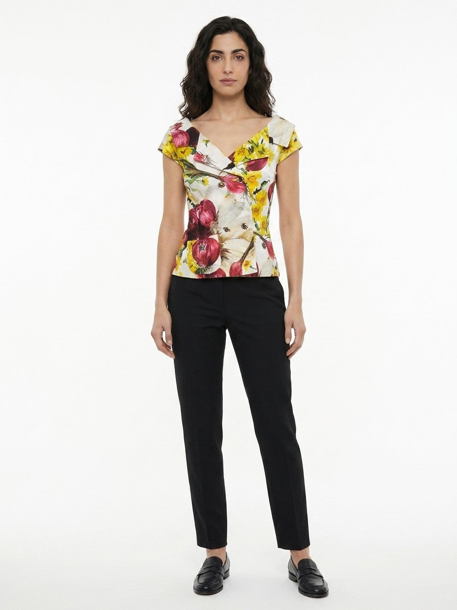 Dolce & Gabbana Multicolor Cotton Pattern Women's Shirt