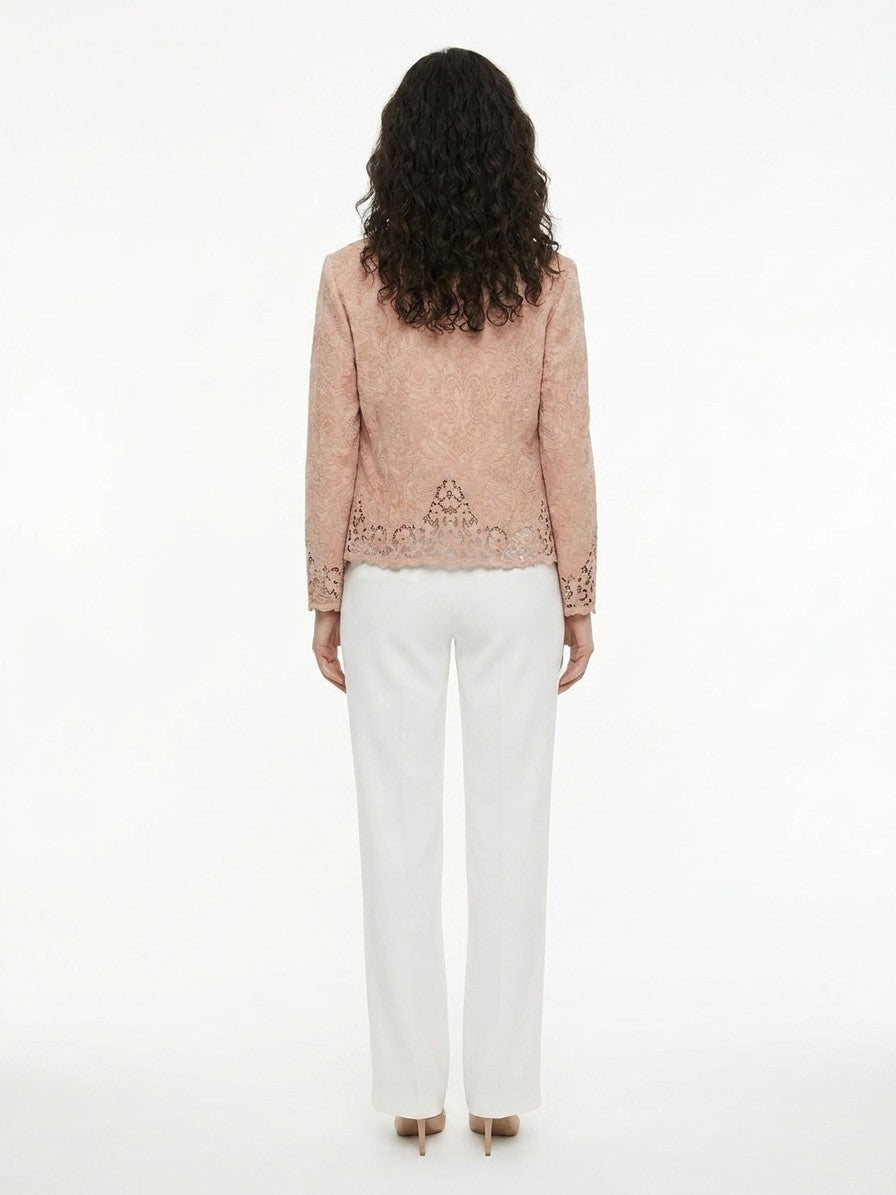 Dolce & Gabbana Beige Acetate Shell Women's Jacket