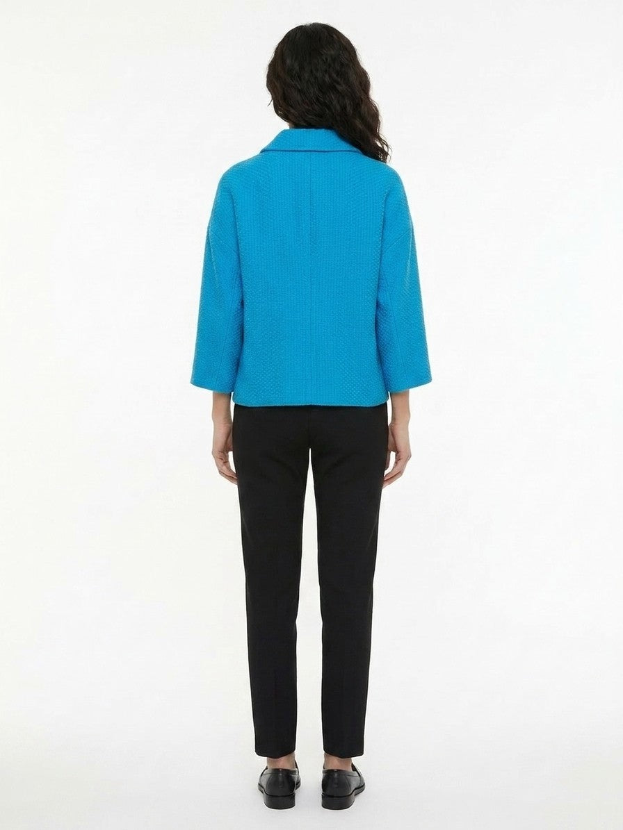 Dolce & Gabbana Turquoise Cotton Shell Women's Jacket