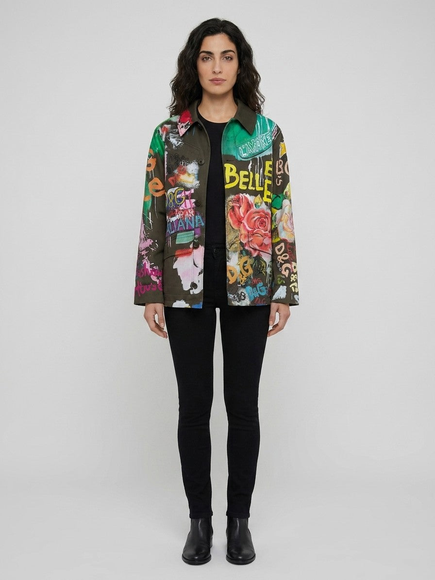 Dolce & Gabbana Multicolor Cotton Denim Women's Jacket