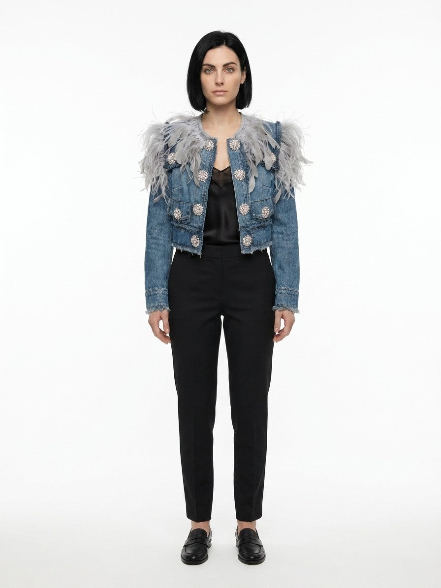Dolce & Gabbana Blue Cotton Denim Women's Jacket