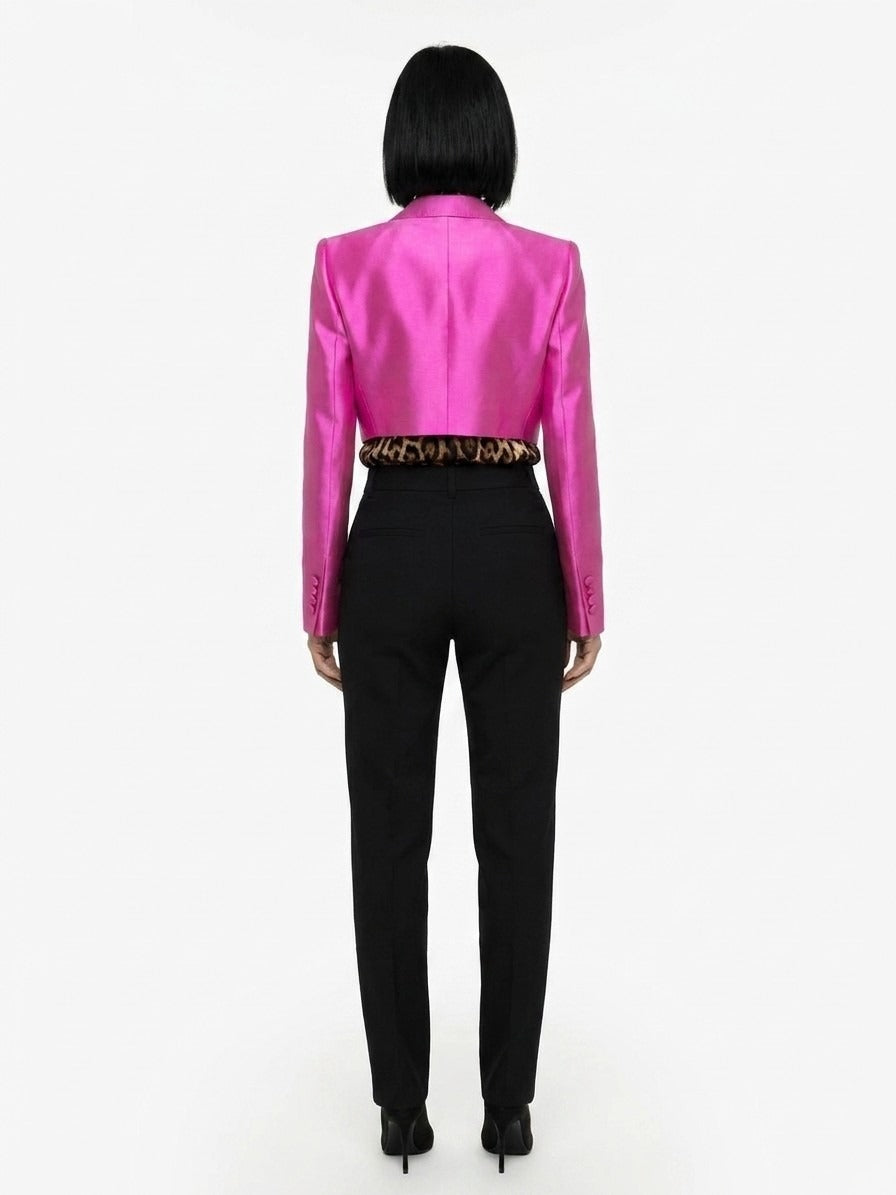 Dolce & Gabbana Fuchsia Silk Women's Blazer