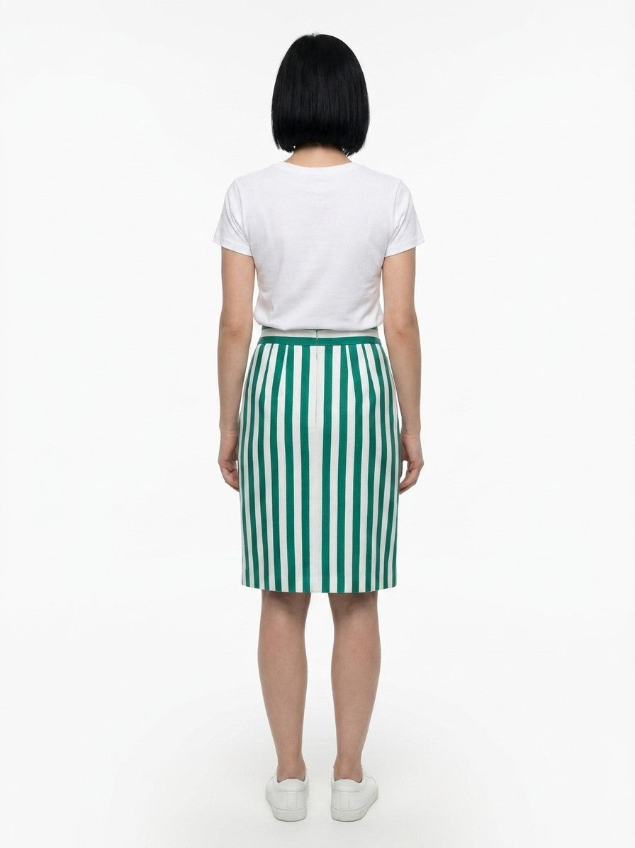 Dolce & Gabbana Multicolor Cotton Midi Women's Skirt