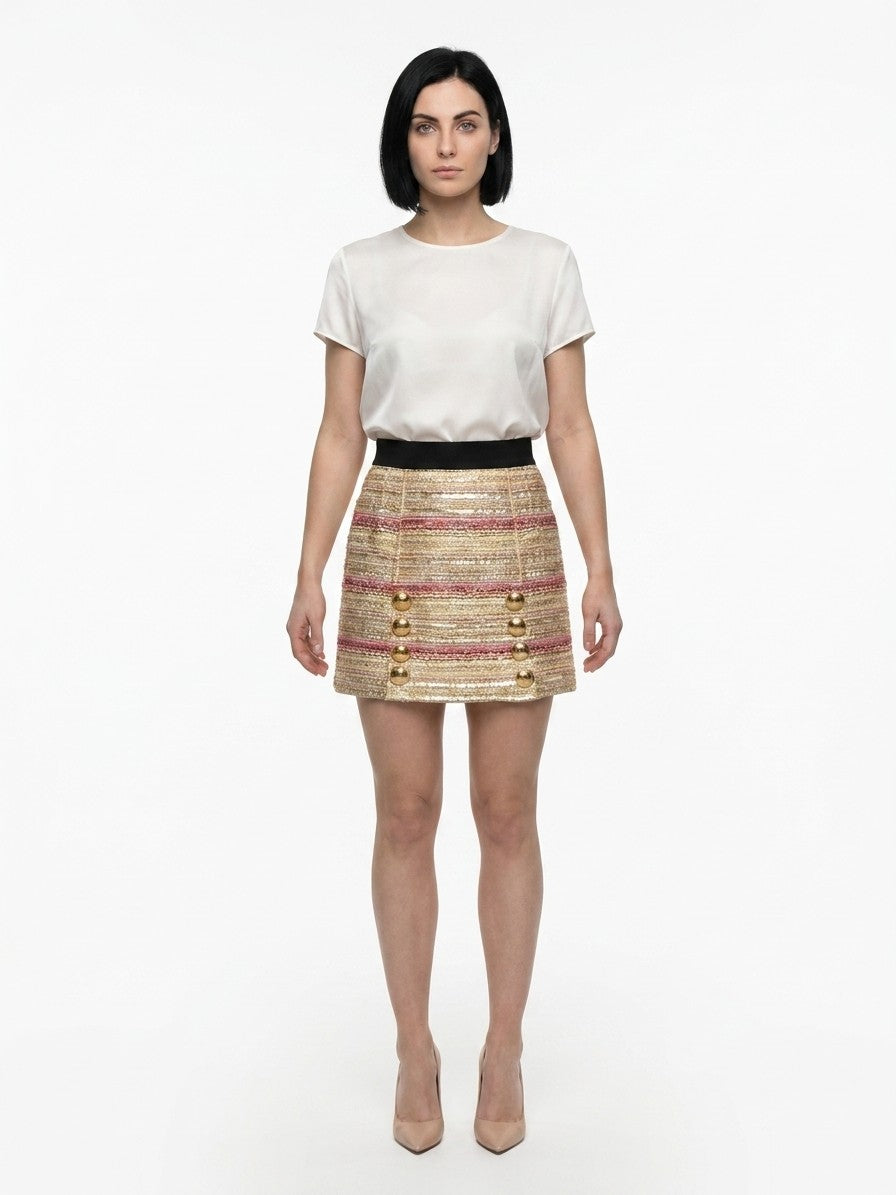 Dolce & Gabbana Multicolor Acetate Mini Women's Skirt