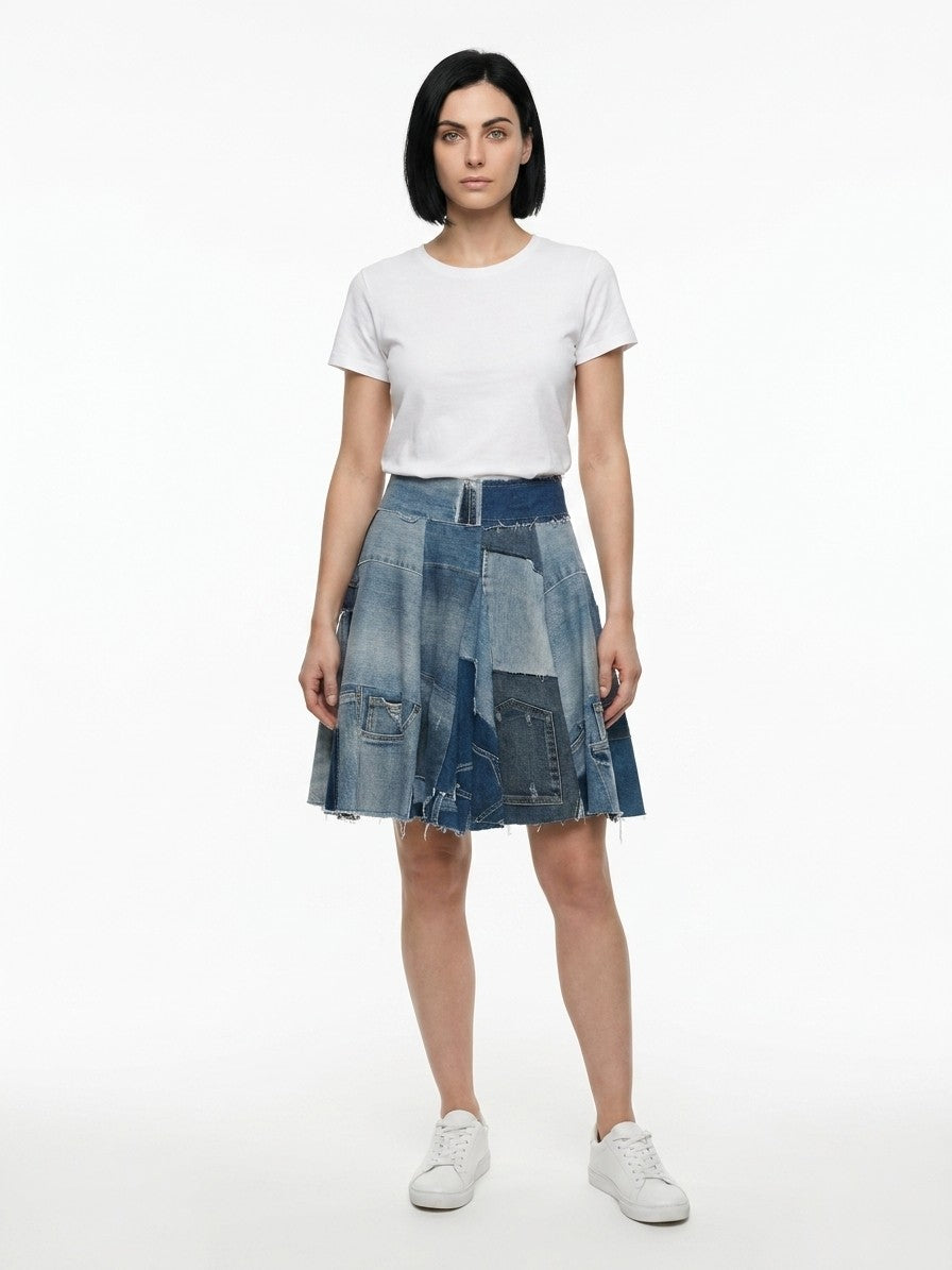 Dolce & Gabbana Multicolor Denim Women's Skirt