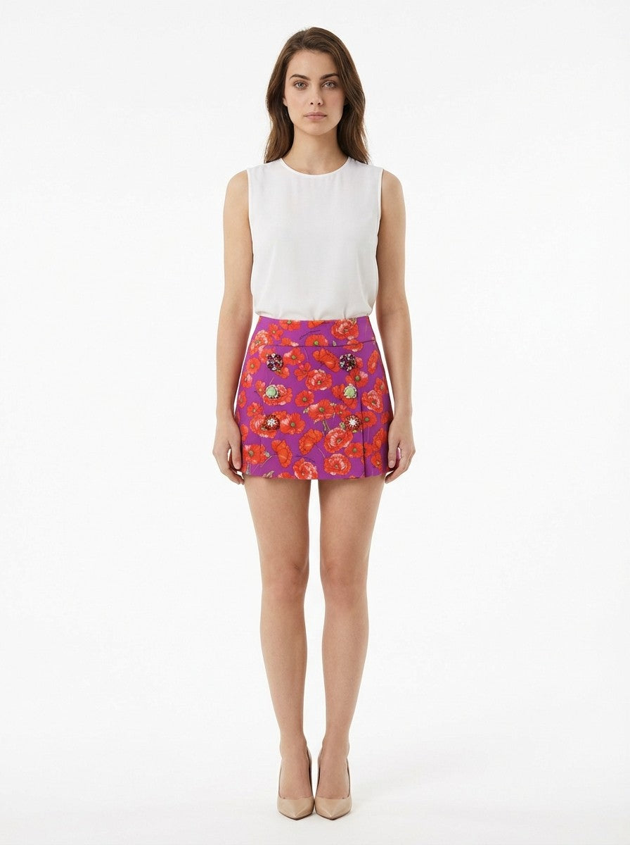 Dolce & Gabbana Multicolor Cotton Mini Women's Skirt