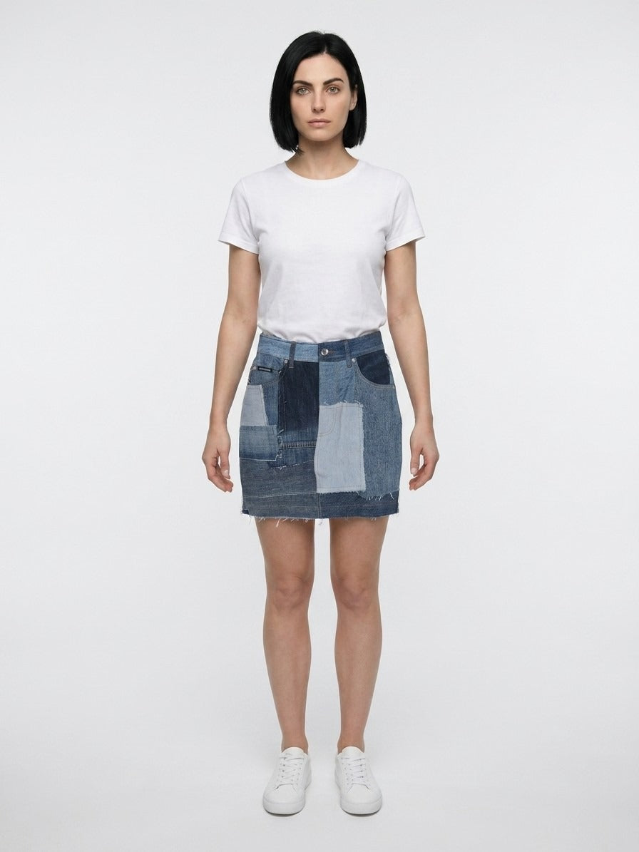 Dolce & Gabbana Multicolor Cotton Mini Women's Skirt