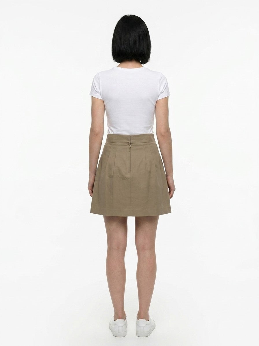 Dolce & Gabbana Beige Cotton Mini Women's Skirt