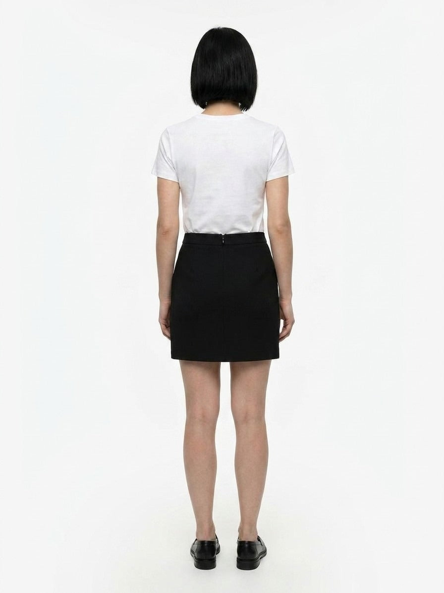 Dolce & Gabbana Black Elastane Mini Women's Skirt