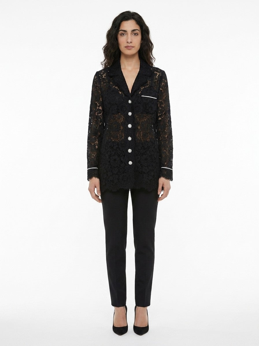 Dolce & Gabbana Black Cotton Women's Blazer