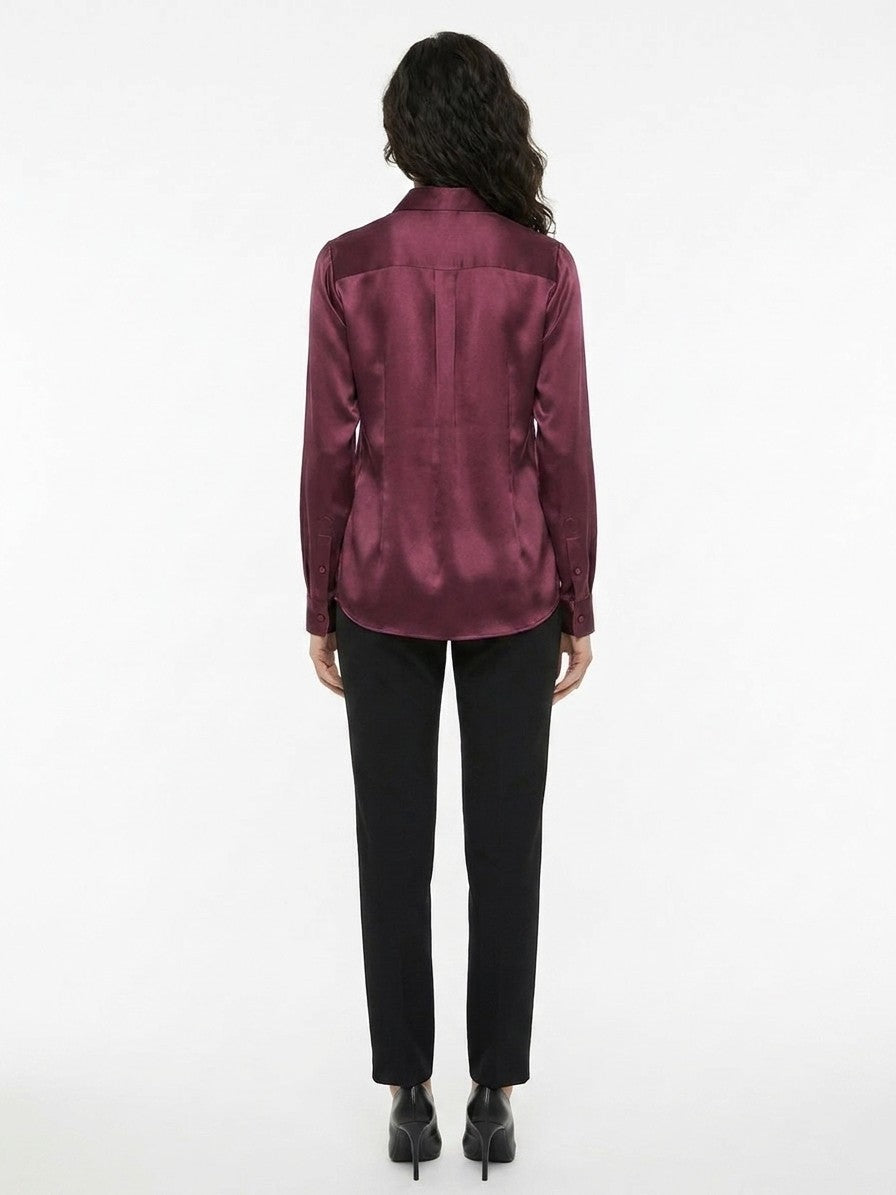 Dolce & Gabbana Purple Silk Women's Shirt