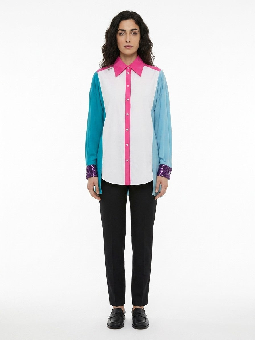 Dolce & Gabbana Blue Cotton Women's Shirt