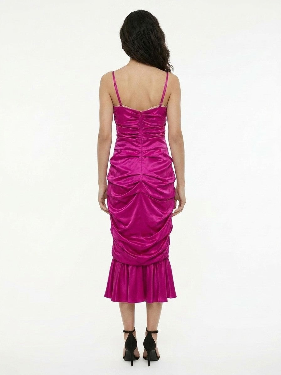 Dolce & Gabbana Purple Elastane Cocktail Women's Dress