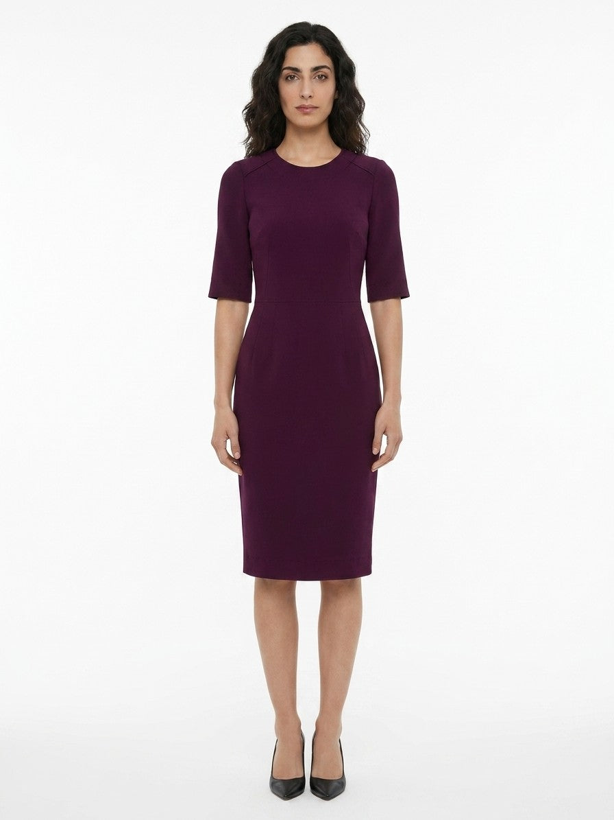 Dolce & Gabbana Purple Acetate Cocktail Women's Dress