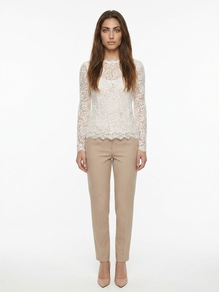 Dolce & Gabbana Cream Cotton Women's Shirt