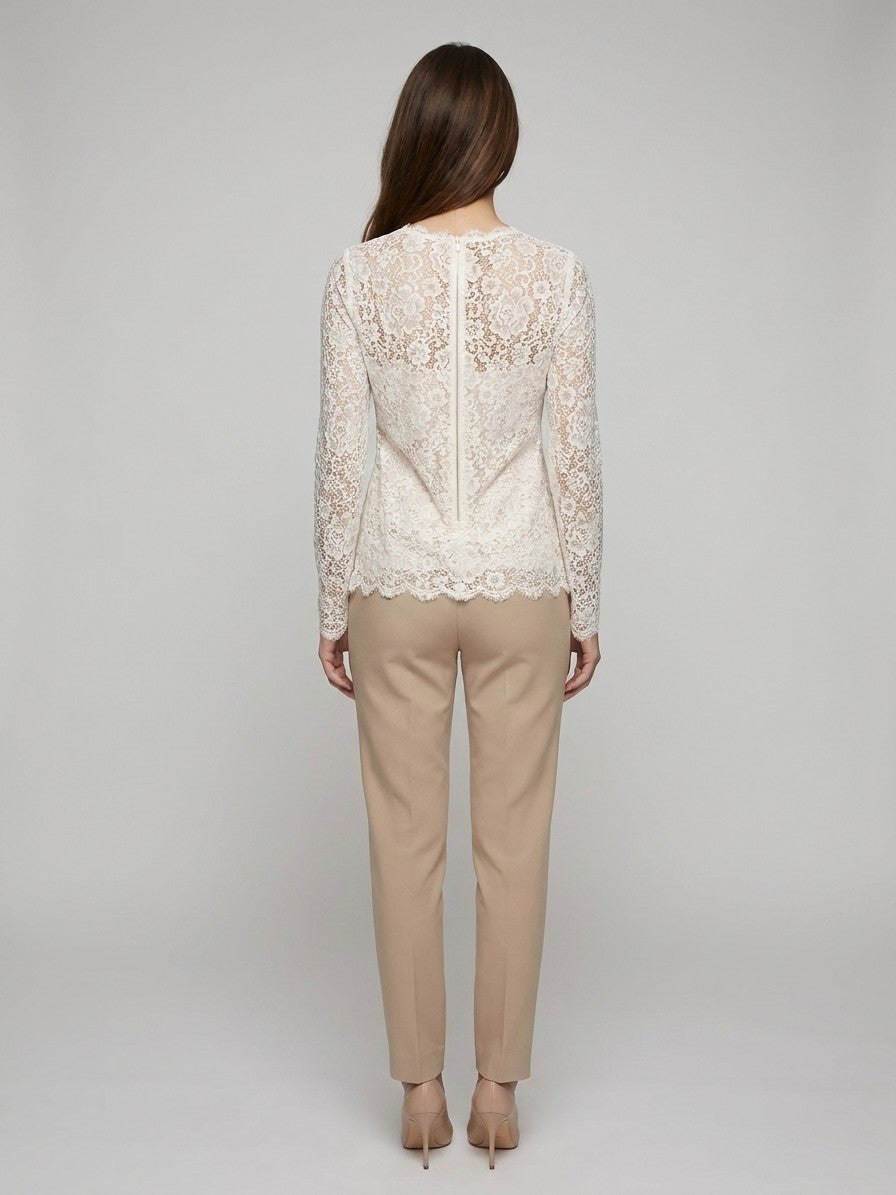 Dolce & Gabbana Cream Cotton Women's Shirt