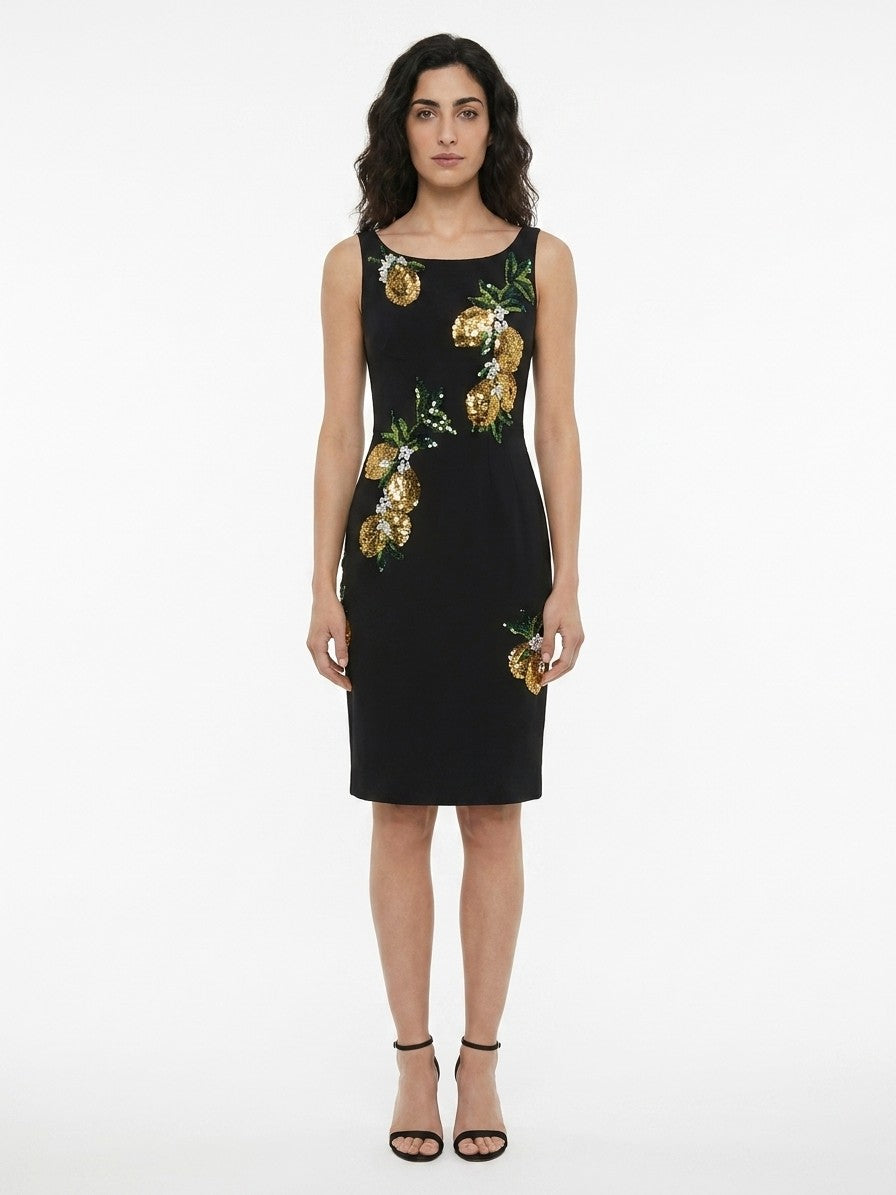 Dolce & Gabbana Black Cotton Cocktail Women's Dress
