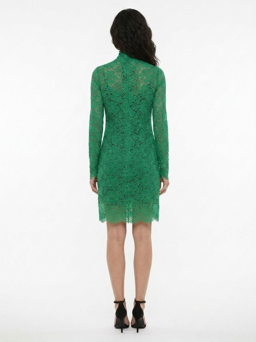 Dolce & Gabbana Green Cotton Casual Women's Dress