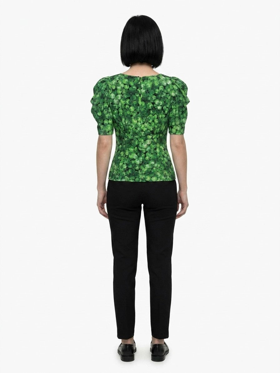 Dolce & Gabbana Multicolor Elastane Pattern Women's Shirt