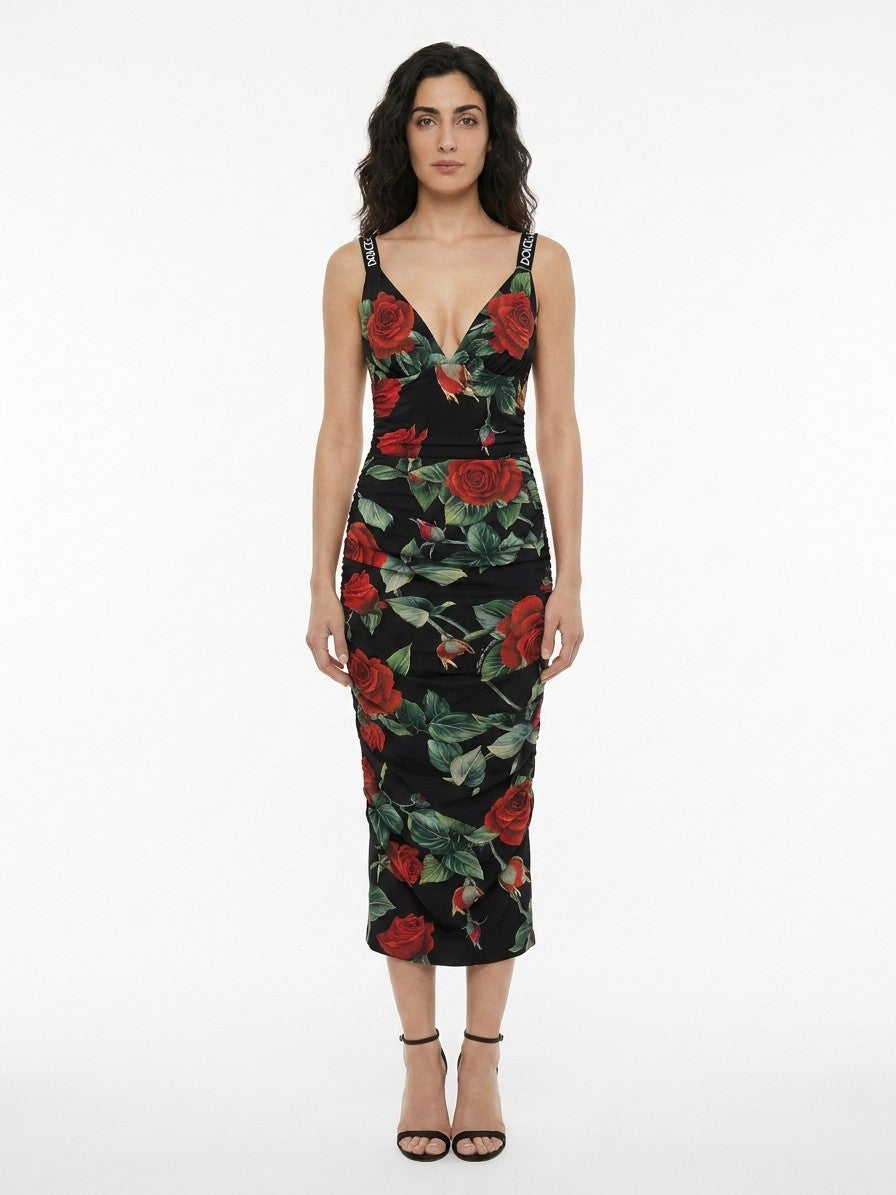 Dolce & Gabbana Multicolor Elastane Casual Women's Dress