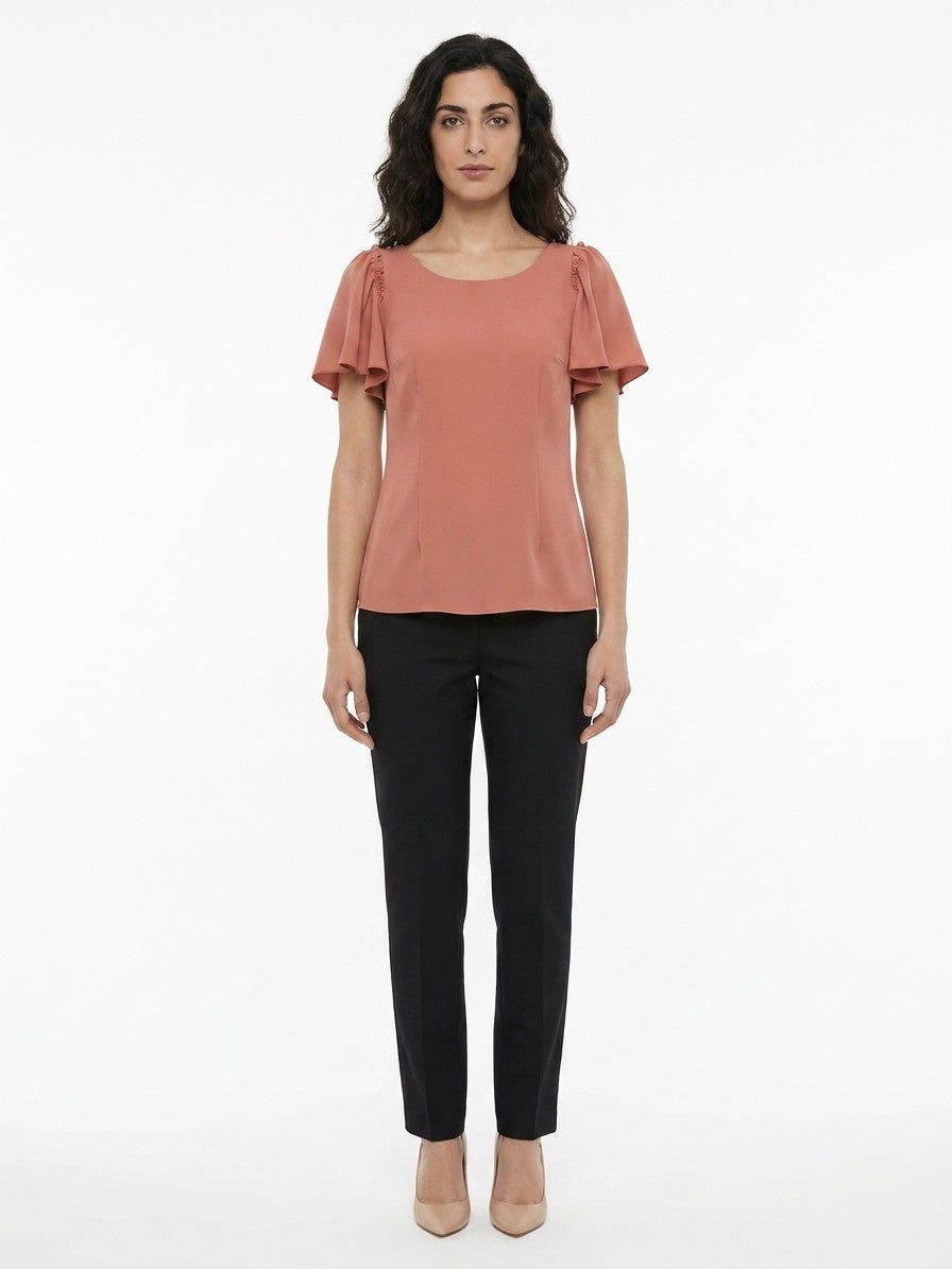 Dolce & Gabbana Orange Acetate Women's Blouse