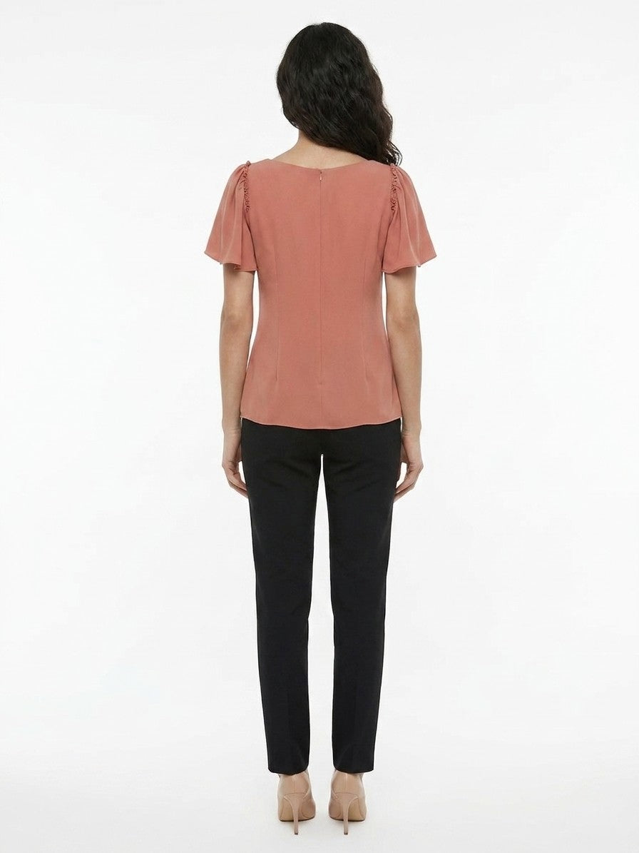 Dolce & Gabbana Orange Acetate Women's Blouse