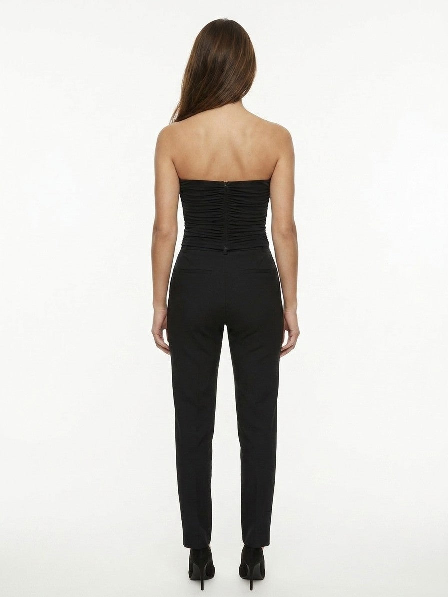 Dolce & Gabbana Black Elastane Sleeveles Women's T-Shirt