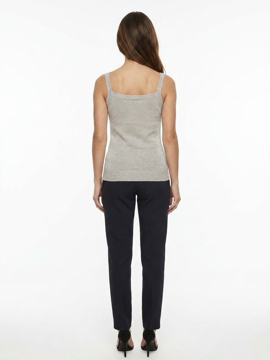 Dolce & Gabbana Gray Acetate Tank Women's Tops