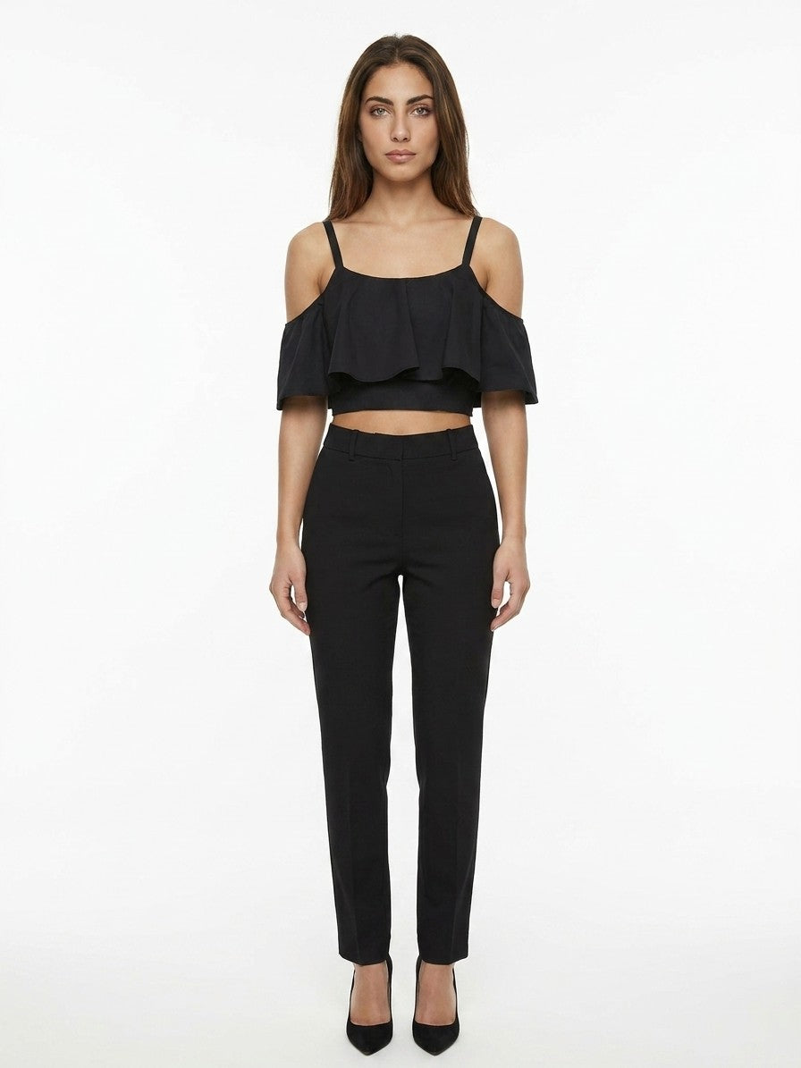 Dolce & Gabbana Black Cotton Sleeveles Women's T-Shirt